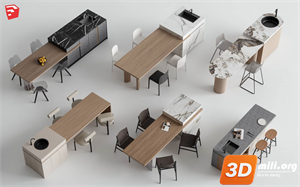Kitchen island Skp Files